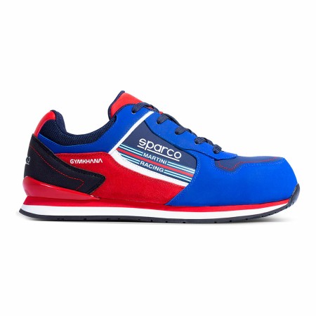 Chaussures de sécurité Sparco Ndis Scarpa Gymkhana Martini Racing S3 ESD Bleu Rouge