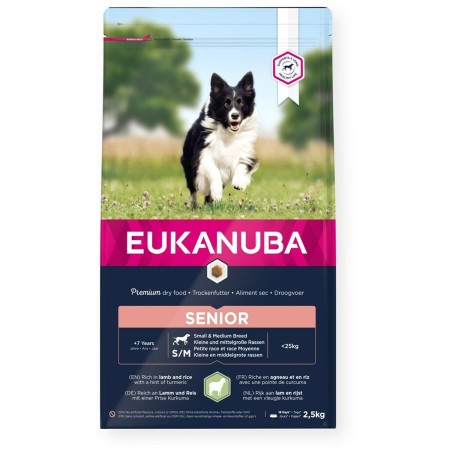 Nourriture Eukanuba Mature & Senior Adulte Agneau Riz 2,5 kg