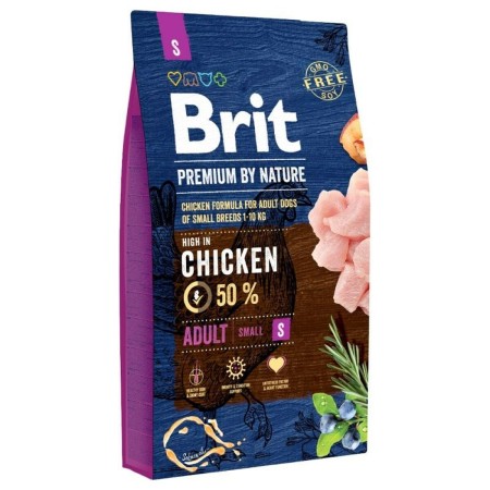 Nourriture Brit Premium by Nature Adult Small Adulte Poulet 3 Kg