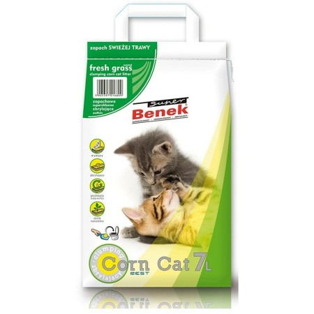 Arena para Gatos Super Benek                 Hierba 7 L