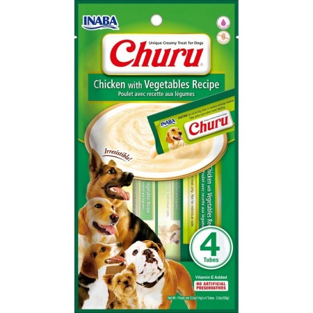 Snack pour chiens Inaba EUD615             Poulet Légumes 4 x 14 g