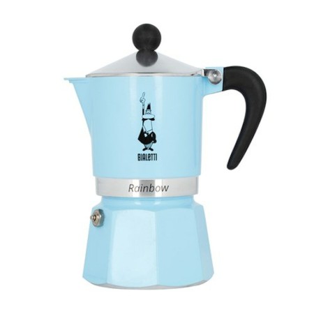 Cafetière Italienne Bialetti Rainbow Bleu Aluminium