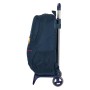 Mochila Escolar con Ruedas F.C. Barcelona Azul (32 x 44 x 16 cm)