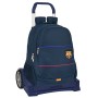 Mochila Escolar con Ruedas F.C. Barcelona Azul (32 x 44 x 16 cm)