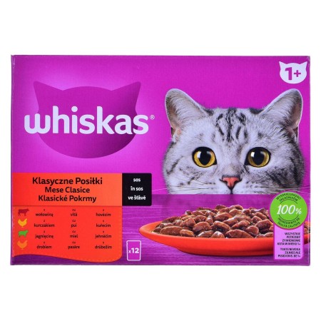 Comida para gato Whiskas Classic Meals Pollo Ternera Cordero Aves