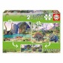 Puzzle Enfant Dino World Educa (2 x 100 pcs)