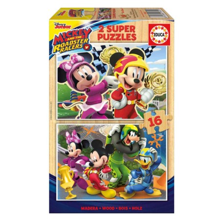 Puzzle Mickey and the Roadster Racers Educa (16 pcs)