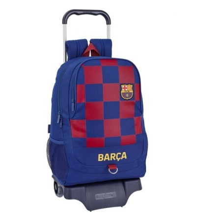 Mochila Escolar con Ruedas F.C. Barcelona Azul marino