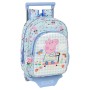 Mochila Escolar con Ruedas Urban Farmer Peppa Pig Multicolor Azul claro (26 x 11 x 67 cm)