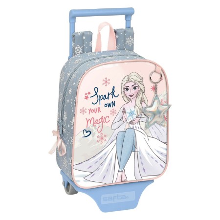 Cartable à roulettes Frozen Magical Seasons Gris Rose