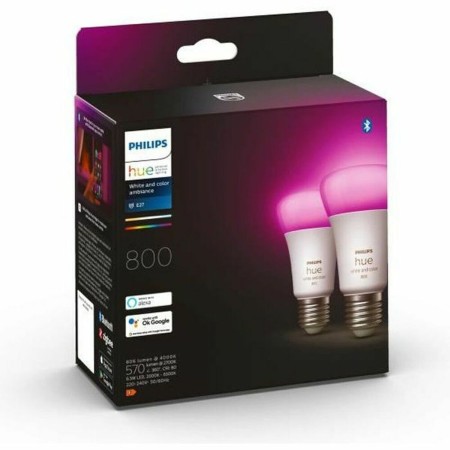 Lampe LED Philips Pack de 2 E27 E27 F 806 lm Blanc (6500 K) (2 Unités)