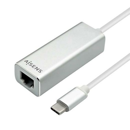 Adaptateur USB vers Ethernet Aisens A109-0341 USB 3.1 Argenté 15 cm