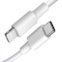 Câble USB-C vers Lightning 3GO C138 Blanc 1 m