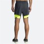 Short de Sport pour Homme Brooks Stadium Noir