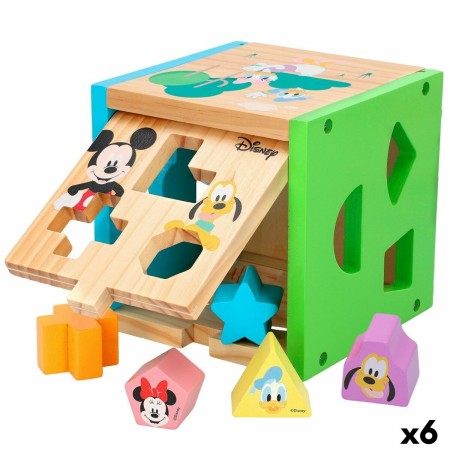 Puzzle enfant en bois Disney 14 Pièces 15 x 15 x 15 cm (6 Unités)