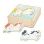 Puzzle enfant en bois Mr. Wonderful Licorne + 3 ans 3 Pièces (12 Unités)