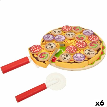 Juego de Madera Woomax Pizza 27 Piezas (6 Unidades)