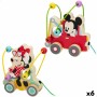 Juguete de arrastre Disney Madera (6 Unidades)