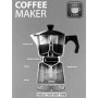 Cafetera Italiana Feel Maestro MR-1666-9 Negro Plateado Aluminio 450 ml 9 Tazas