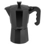 Cafetera Italiana Feel Maestro MR-1666-9-BLACK Negro Aluminio 450 ml 9 Tazas