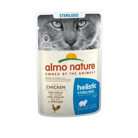 Comida para gato Almo Nature Holistic Sterilised Pollo