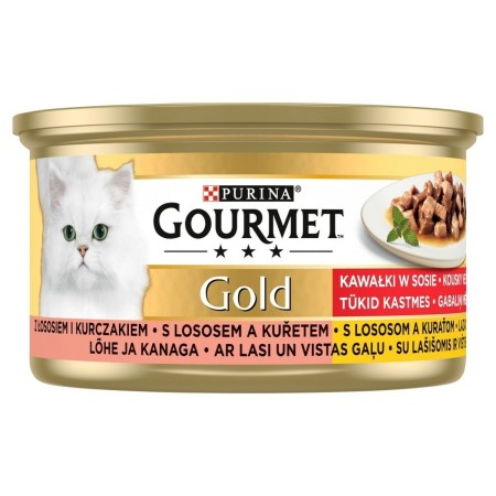 Aliments pour chat Purina  Poulet Saumon