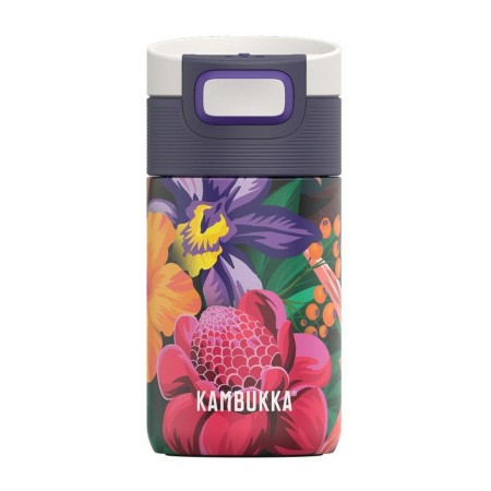 Thermos Kambukka Etna Flower Power Pourpre Acier inoxydable 300 ml