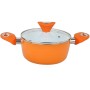 Marmite avec couvercle Feel Maestro MR-4320 Orange Aluminium Ø 20 cm 2,7 L