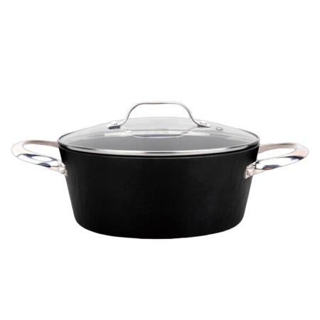 Olla con Tapa Feel Maestro MR-4424 Negro Aluminio Ø 24 cm 3,5 L