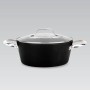 Marmite avec couvercle Feel Maestro MR-4424 Noir Aluminium Ø 24 cm 3,5 L