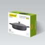 Marmite avec couvercle Feel Maestro MR-4528-S Noir Aluminium Ø 28 cm 4 L