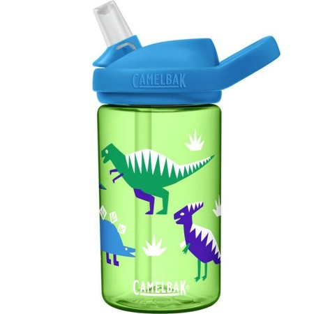 Botella de Agua Camelbak Tritan Dinosaurios Azul Verde 400 ml