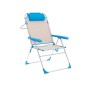 Silla Plegable Marbueno Azul Beige 67 x 99 x 66 cm