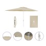 Parasol Marbueno Beige Polyester Acier 200 x 300 cm