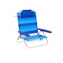 Chaise Pliante Marbueno Rayures Bleu 61 x 82 x 68 cm