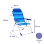 Silla Plegable Marbueno Azul 67 x 99 x 66 cm