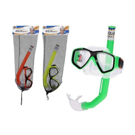 Lunettes de Plongée avec Tube et Palmes Junior Enfant + 7 Ans