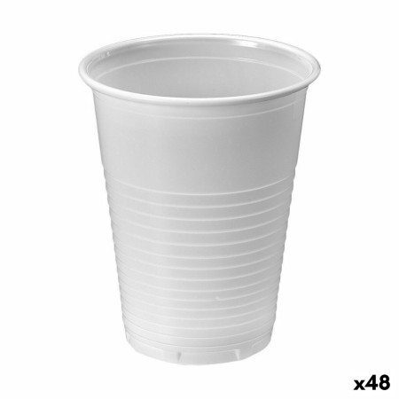 Lot de verres réutilisables Algon Blanc 25 Pièces 220 ml (48 Unités)