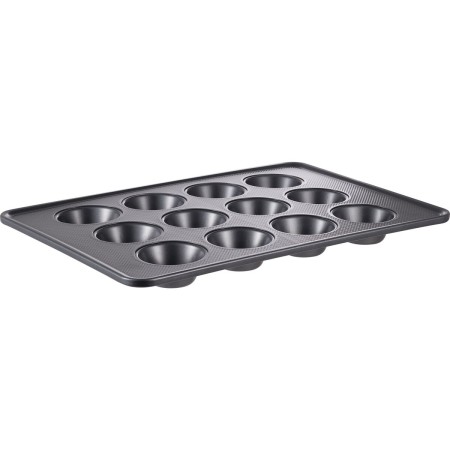 Moule rectangulaire Muffins SwissHome SWISSBAKE SH Gris Acier au carbone 42,3 x 29, 8 x 4,1 cm