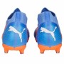 Chaussures de Football pour Adultes Puma Future Match Fg/Ag Glimmer Bleu Orange Femme