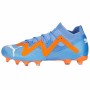 Chaussures de Football pour Adultes Puma Future Match Fg/Ag Glimmer Bleu Orange Femme