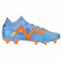 Chaussures de Football pour Adultes Puma Future Match Fg/Ag Glimmer Bleu Orange Femme