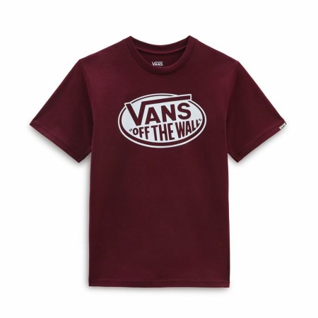 Camiseta de Manga Corta Infantil Vans Classic OTW Rojo Oscuro