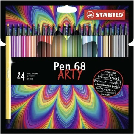 Set de Rotuladores Stabilo Pen 68 ARTY 1 mm (24 Piezas)