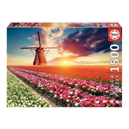 Puzzle Tulip Landscape Educa Tulips 1500 pcs (1500 pcs)