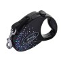 Laisse pour Chien Flexi Splash Mystic with Swarovski crystals Noir S