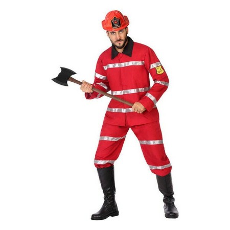 Disfraz para Adultos Bombero Rojo XL