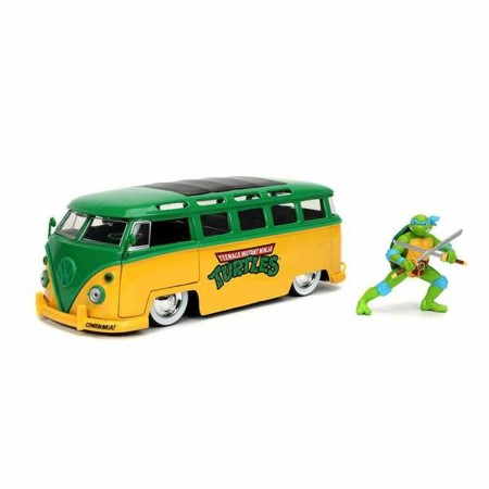 Playset Teenage Mutant Ninja Turtles Leonardo & 1962 Volkswagen Bus 2 Pièces