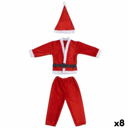 Déguisement pour Enfants Père Noël 4-6 ans Blanc Rouge (8 Unités)
