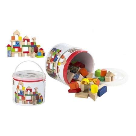 Boîte avec blocs de construction Color Baby Woomax (50 pcs)